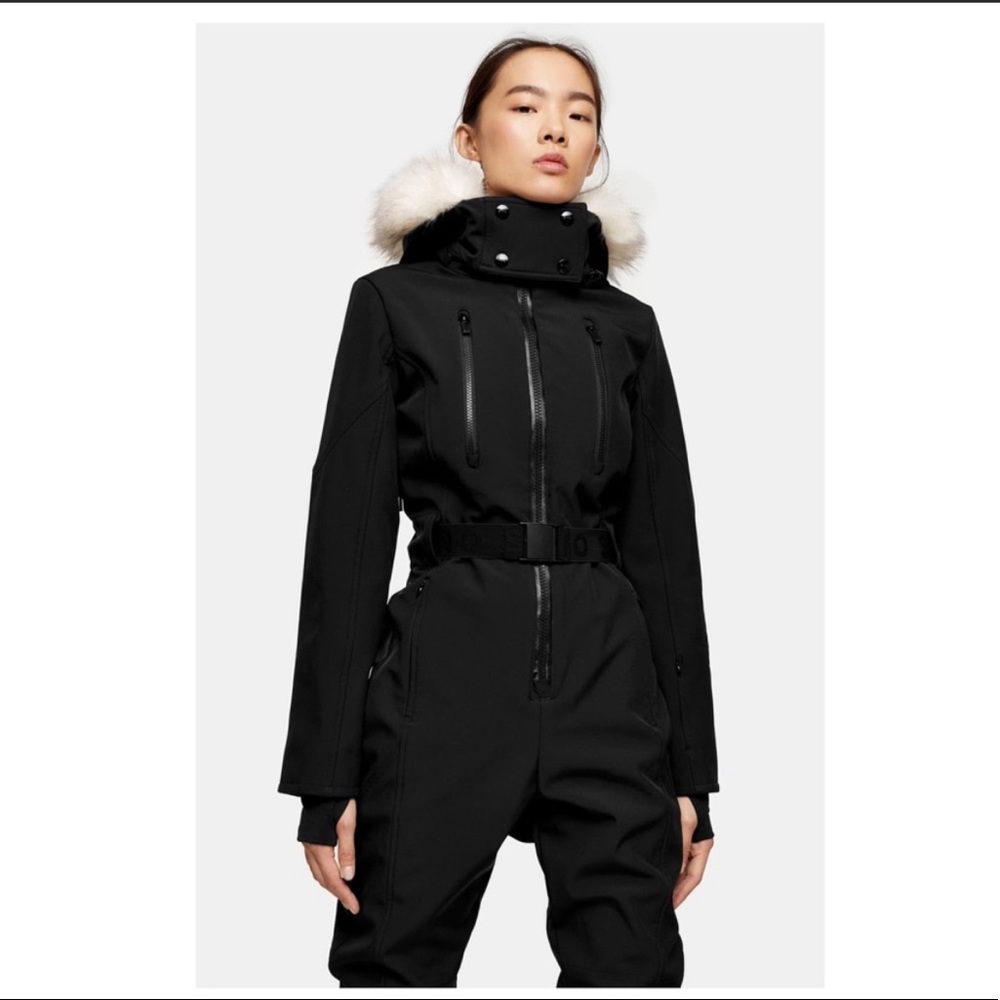 NWT SOLD OUT Topshop SNO snow suit with faux fur hood